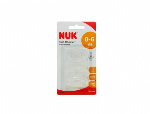 Nuk® Tetina Silicona Anticolico First Choice T.1 2U.